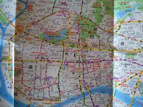 2021年广州市交通游览图85乘112CM广州地图广州市广州市旅游图